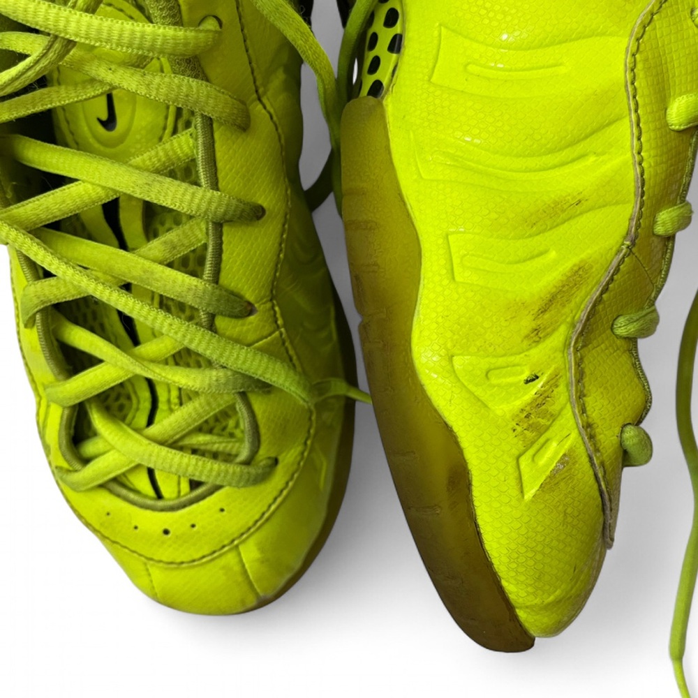 2.5Y Nike Air Foamposite Pro Volt Neon Yellow Unisex Nike Bball Sneakers - Picture 6 of 11